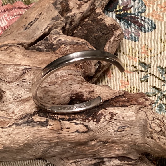 Tiffany 1837 Sterling Silver Narrow Cuff Bracelet - Picture 4 of 5